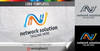 Network Solution – Logo Template