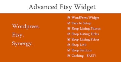 Advanced Etsy Widget – WordPress Plugin