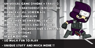 Running Ninja Adventure – iOS Game Source Code