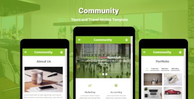 Community – Multipurpose Mobile Template
