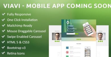 Viavi – Mobile App Coming Soon PHP Script