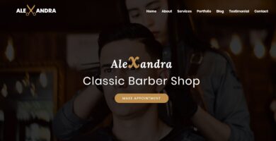 Alexandra – Barber Shop HTML Template