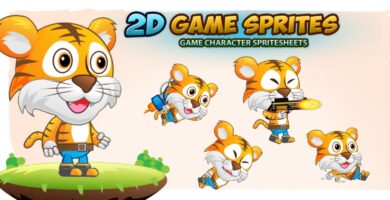 Tiger Boy 2D GameSprites