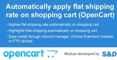 Auto Shipping Extension for OpenCart