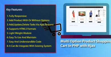 Multi Option Product Shopping Cart