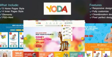 Yoda Toys HTML Template