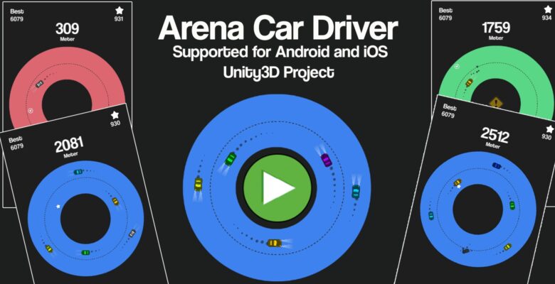 Arena Car Driver Unity3D Source Code