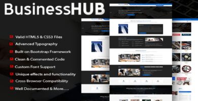 BusinessHUB – Multi-purpose HTML5 Templates