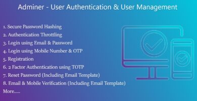 Adminer – PHP Authentication And User Management