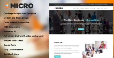 Micro – Creative Agency Landing Page