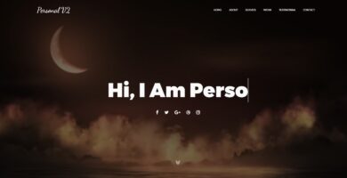 Personal V2 One Page HTML Portfolio Template