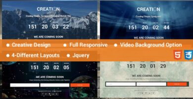 Creation – Coming Soon HTML Template