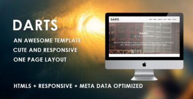 Darts – Responsive Portfolio HTML Template