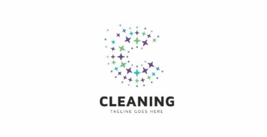 Cleaning C Letter Logo