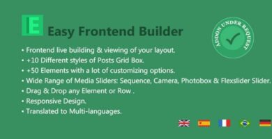 Easy FrontEnd Builder – WordPress Plugin
