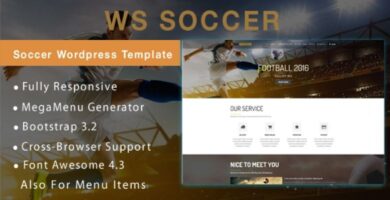 WS Soccer –  WooCommerce WordPress Theme