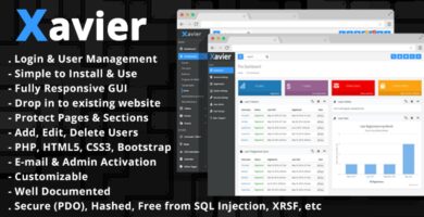 Xavier – PHP User Admin Login Script