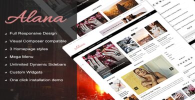 Alana –  WordPress Blog Magazine Theme