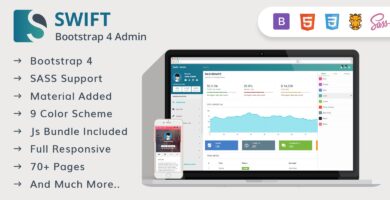 Swift – Bootstrap 4 Material Design Admin