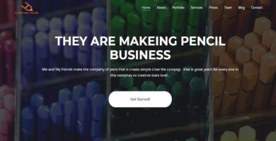 Pencils – Professional Portfolio HTML Template