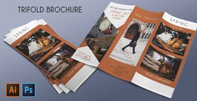 Tri-Fold Promotion Sale Brochure – 2 Templates