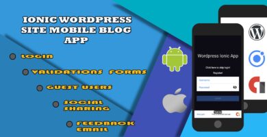 Ionic WordPress Site Mobile App