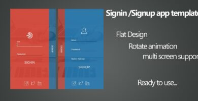 Signin UI Android App Components