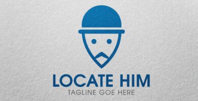Locate Him – Logo Template