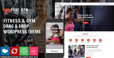 PureGym – Gym Fitness WordPress Theme