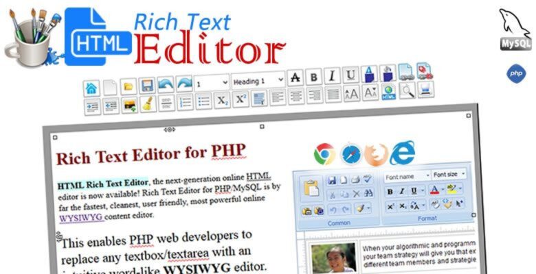 HTML WYSIWYG Rich Text Editor –  PHP Script
