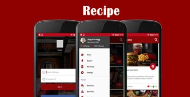 Recipe – Android Studio App UI Kit