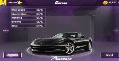 Racing Car Game UI Template Pack 7
