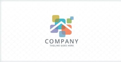 Overlapping Squares – Home Remodeling Logo