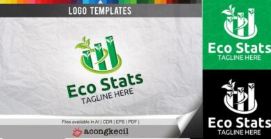 Eco Stats – Logo Template