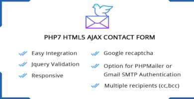 PHP7 HTML5 Ajax Contact Form
