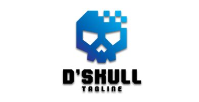 Digital Skull Logo