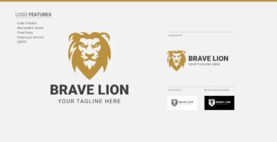 Brave Lion – Logo Template