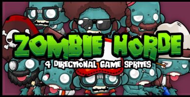 Zombie Horde – Game Sprites