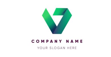 Modern Letter V Logo Design