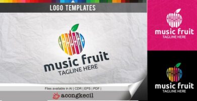 Music Fruit – Logo Template