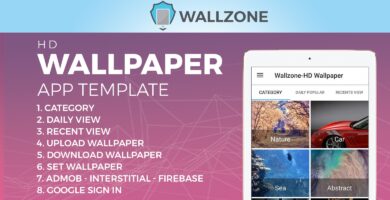 Wallzone –  HD Wallpaper App Template