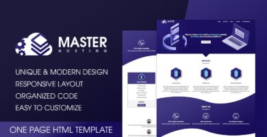 MasterHosting – Web Hosting HTML Template