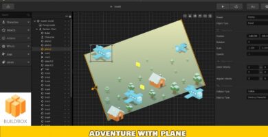 Adventure With Plane – Buildbox Template