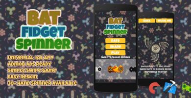 Bat Fidget Spinner – iOS Xcode Project