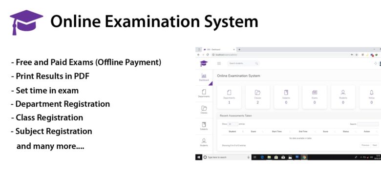 OES – Online Examination System PHP