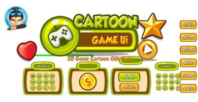 Cartoon Game Ui Set 05