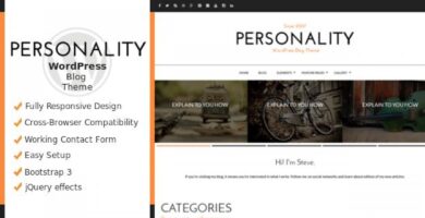Personality – WordPress Personal Blog Theme