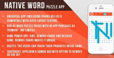 Word Search Puzzle – iOS Game Source Code