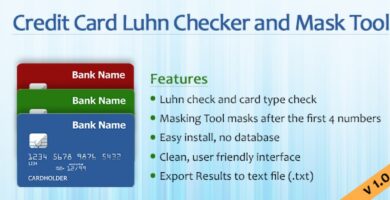 Credit Card Luhn Checker And Masking Script