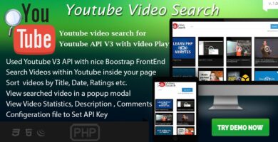 Youtube Video Search – Youtube API V3 PHP Script